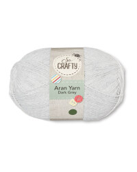 So Crafty Dark Grey Aran Yarn