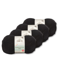 So Crafty Black Double Knit Yarn
