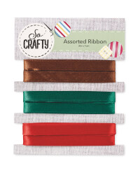 So Crafty Assorted Ribbon 3 Pack - Red/Green