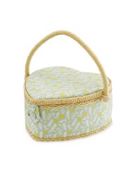 Spring Floral Heart Sewing Box