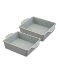 Square Oven To Table Dishes 2 Pack - Grey