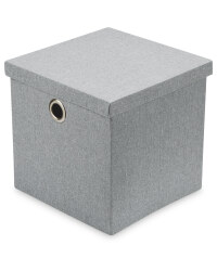 Kirkton House Storage Box With Lid - Grey