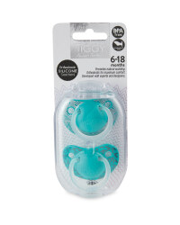 Tiggy Green 6-18 Soothers 2 Pack