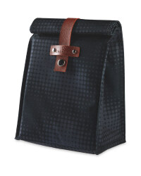 Foldover Black Lunch Box