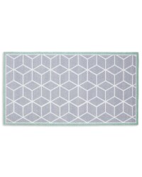 Kirkton House Trellis Kitchen Mat - Grey/Green