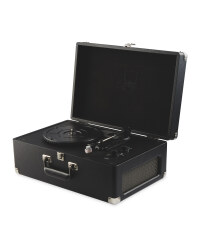 Reka Vintage Suitcase Turntable - Black