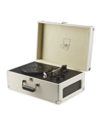 Reka Vintage Suitcase Turntable - Cream