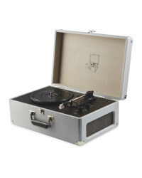 Reka Vintage Suitcase Turntable - Grey