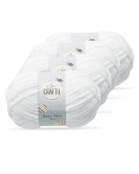 So Crafty White Baby Yarn