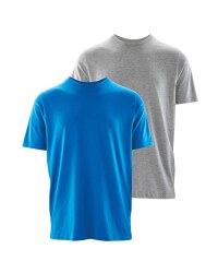 Workwear Mens T-Shirt 2 Pack - Marl/Blue
